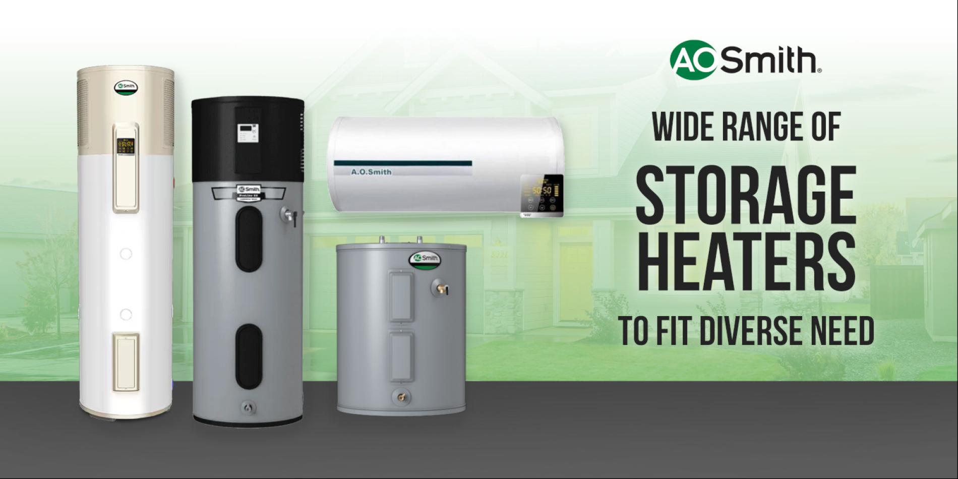 Widest range of water heater